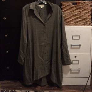 Olive Green Cloth & Stone Anthropologie Dress