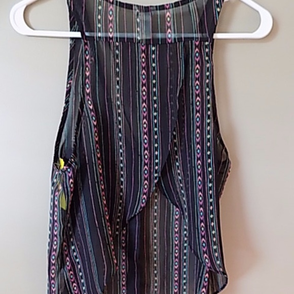 Forever 21 Sheer tank top with button down front - Picture 2 of 2