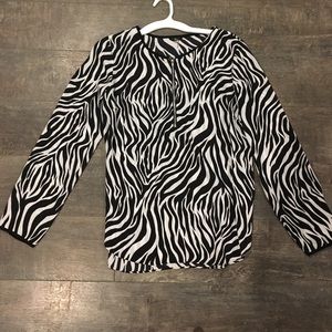 Zebra print blouse