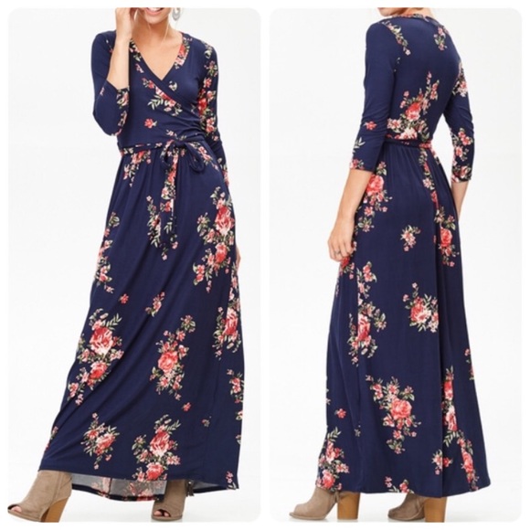 ✨Buy 3 Get 1 FREE ✨/LAST/ Floral Maxi Dress - Picture 2 of 7