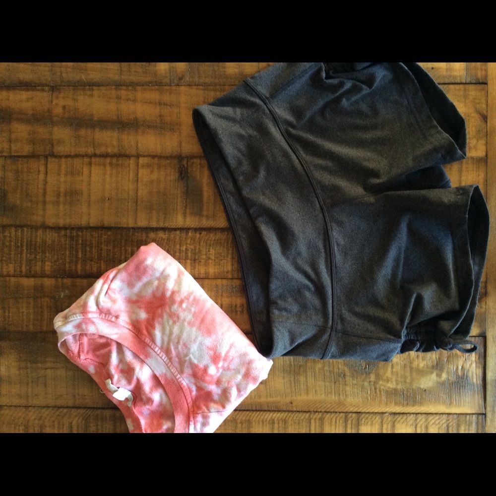 Calia running shorts AND Forever21 crop as set