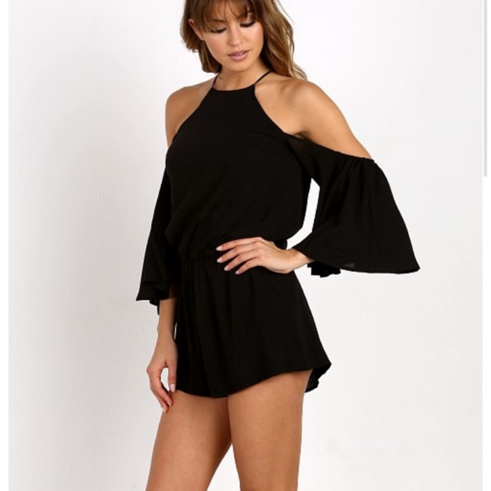 De Lacy black romper from revolve