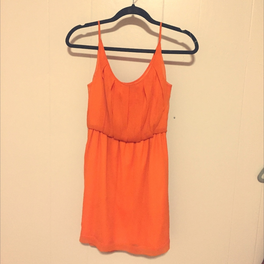 Orange BCBG cocktail dress