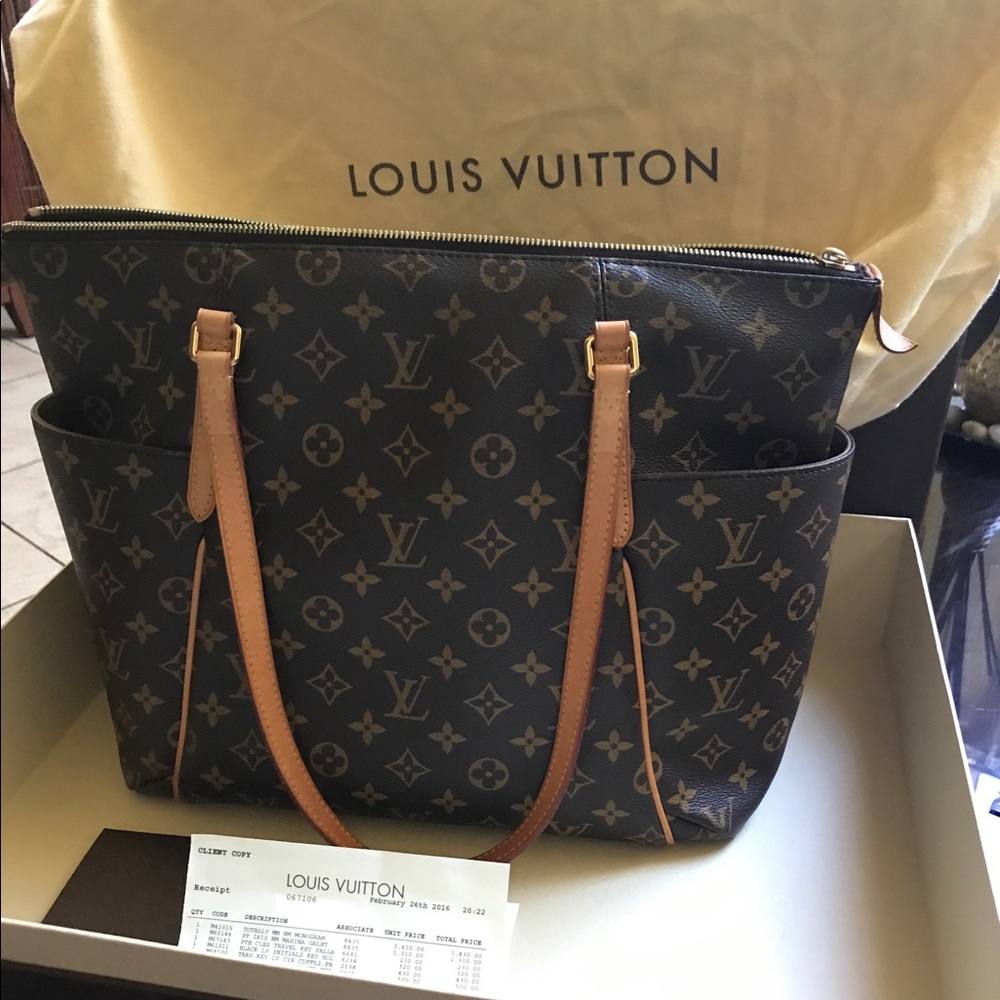 Sold -Authentic LV Monogram Totally MM tote