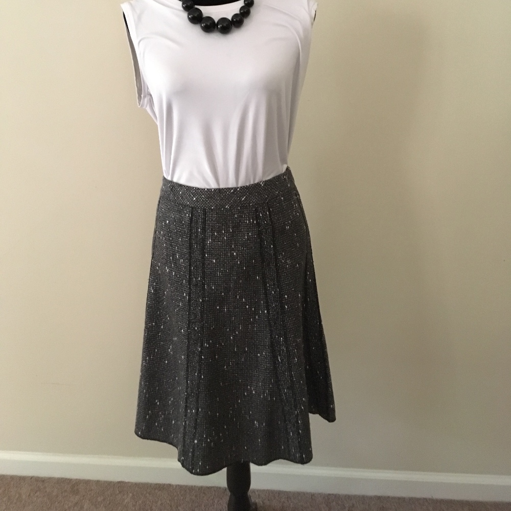 Gray Tweed Skirt