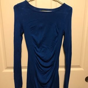 Express blue body con dress
