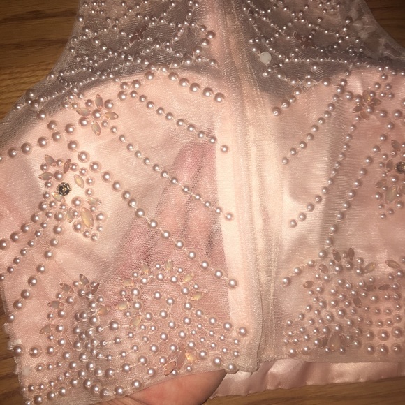 SOLD!! 2 piece beaded prom dress - Picture 5 of 7