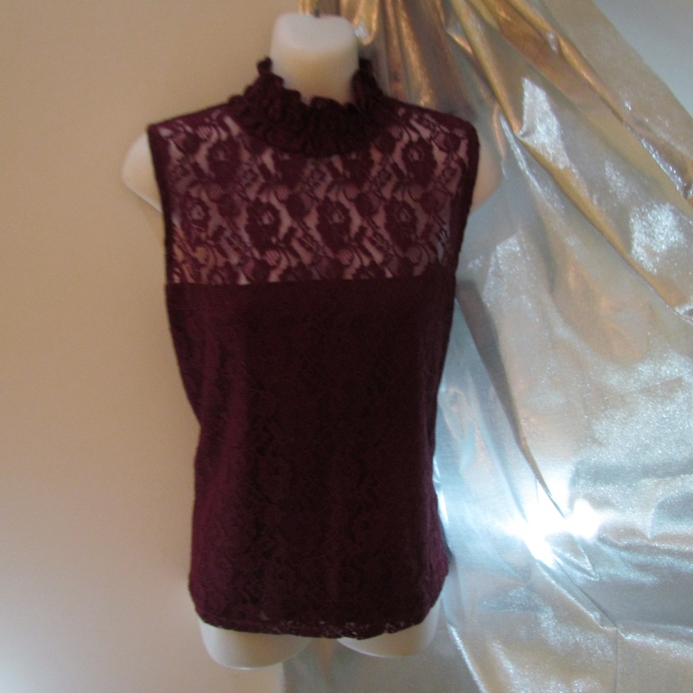 Lacy Macy Turtle Neck Blouse