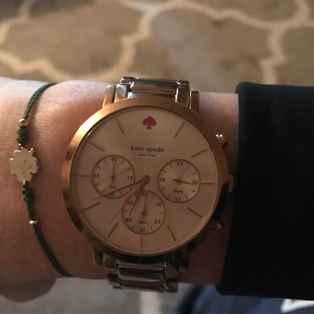 Kate Spade rose gold watch.