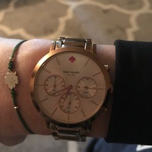 Kate Spade rose gold watch.