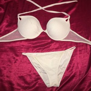 White lace Victoria secret bikini