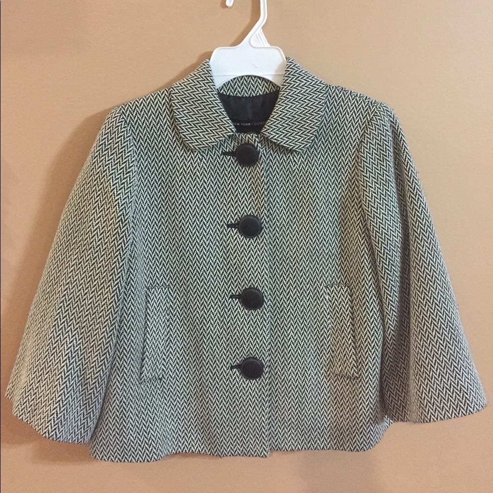 New York & Co tweed short swing coat