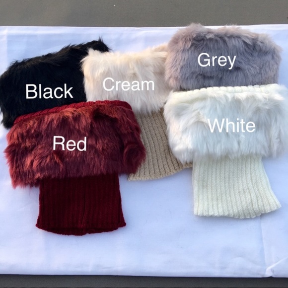 2-for-1 BOGOWarm Winter Fur Cuff Knit Boot Toppers - Picture 2 of 8