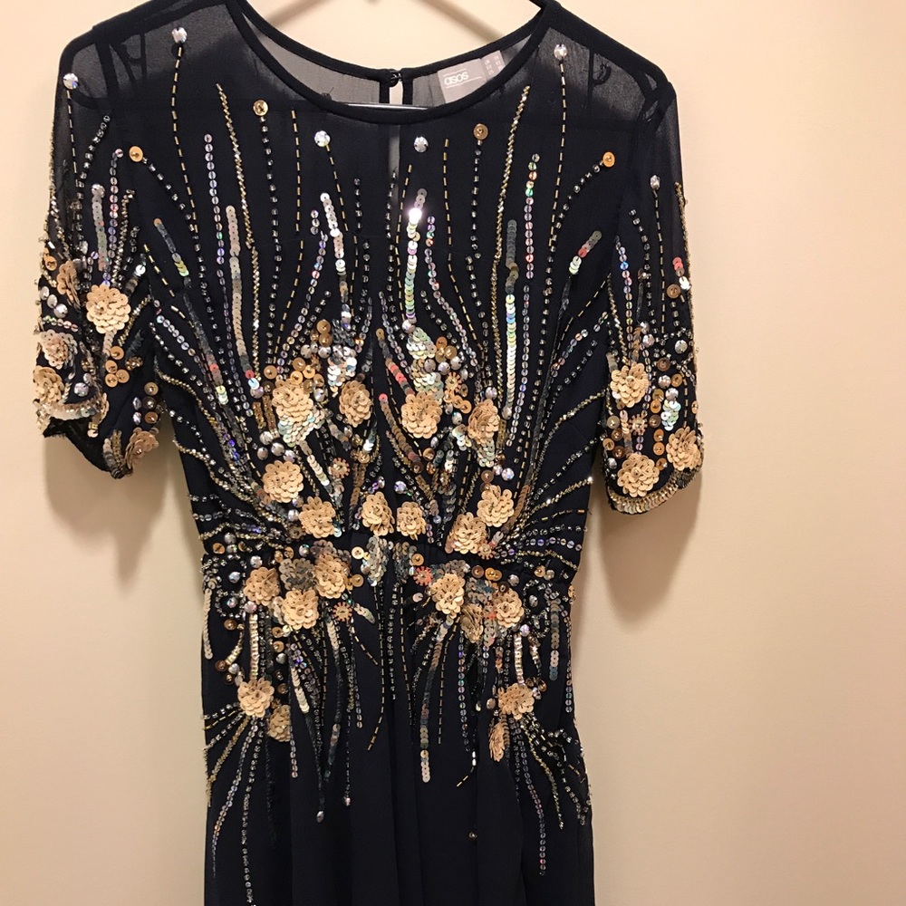 ASOS designer dress with sequins