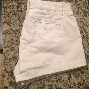 White Cotton J Crew Shorts
