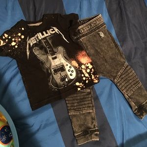 H & M outfit...w/bleach tee & joggers