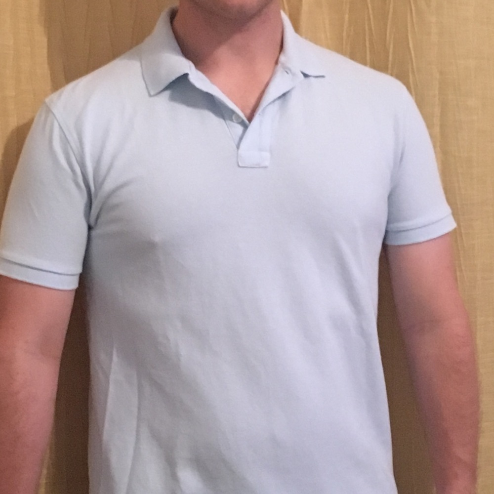 J. Crew Slim Fit Men's Polo - light blue 👕