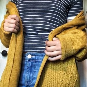 Kaso Knit yellow cardigan