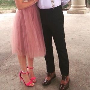 Windsor Mauve/Blush Tulle Mid-Length Skirt