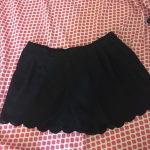*This weekend only* Black scalloped shorts
