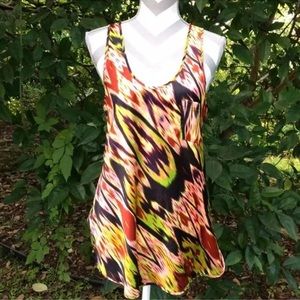 Womans Polyester Tanktop Pocket Flared Size L