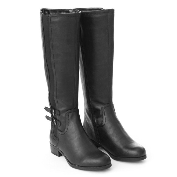 tycoon-black-knee hi boots - Picture 2 of 6