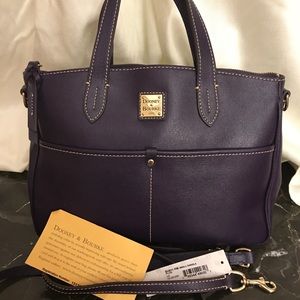 Dooney & Bourke Plum Saffiano Satchel
