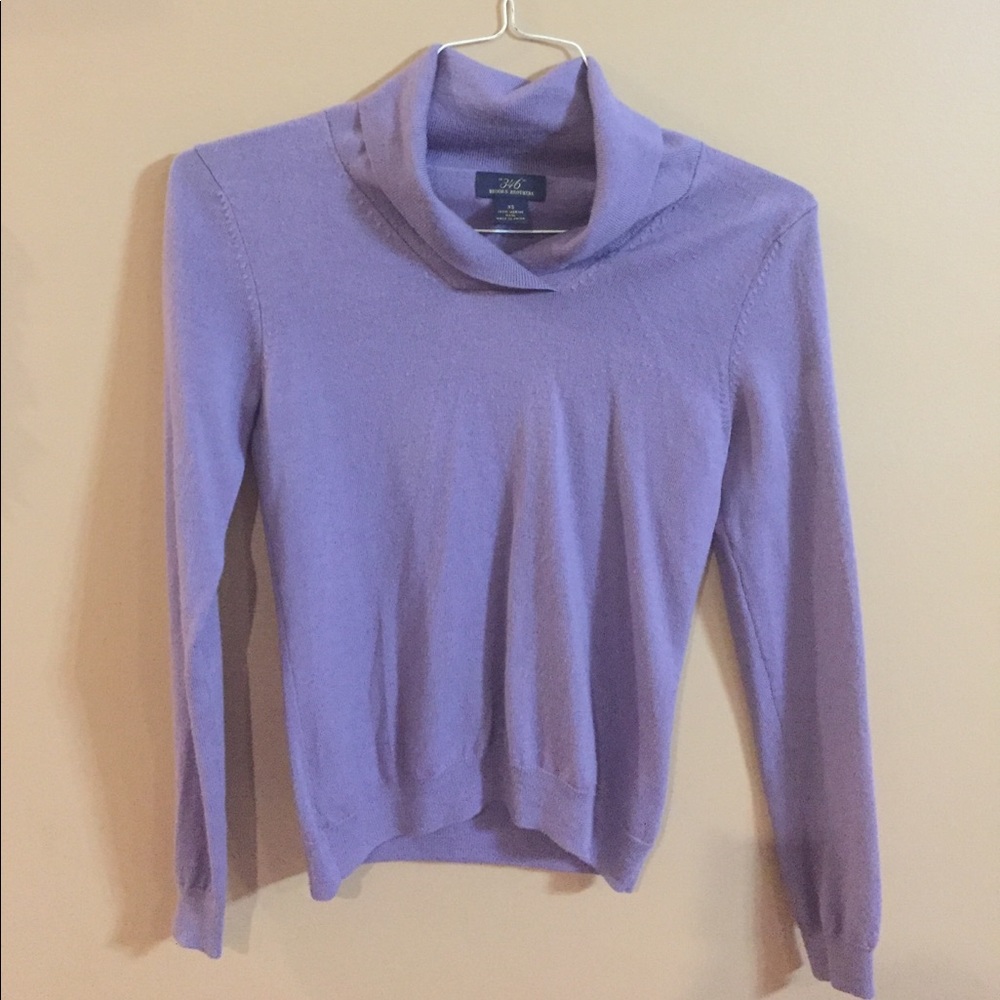 Brooks Bros lavender wool sweater