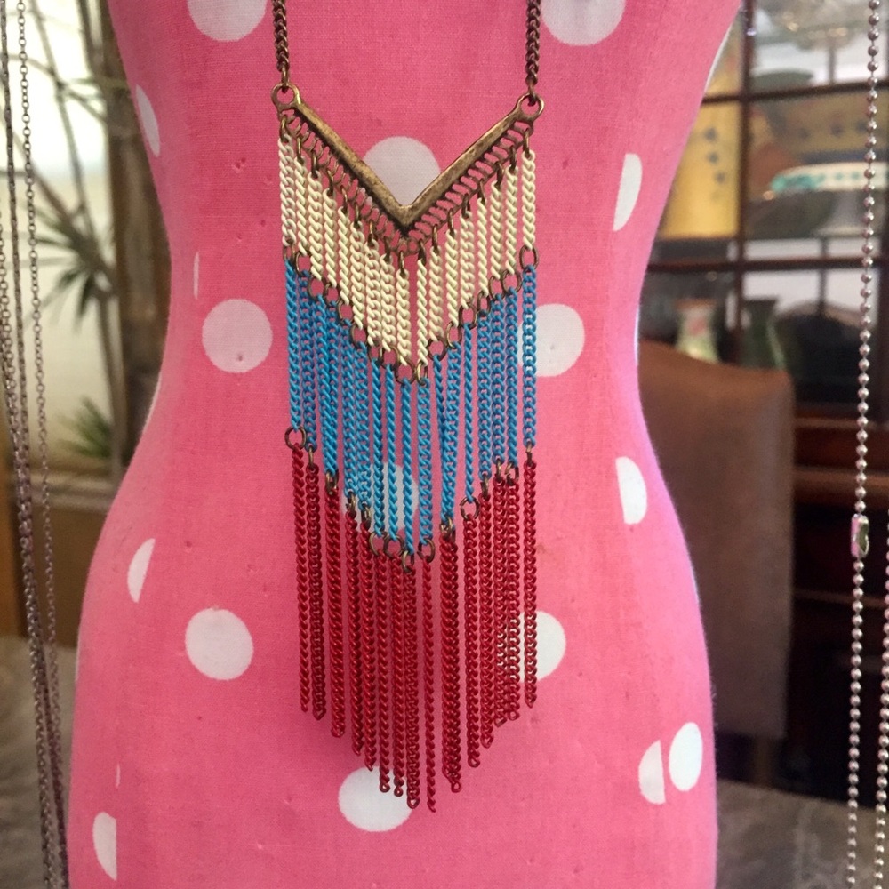 Boho Bead Long Necklace