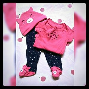 Baby girl 3 piece outfit