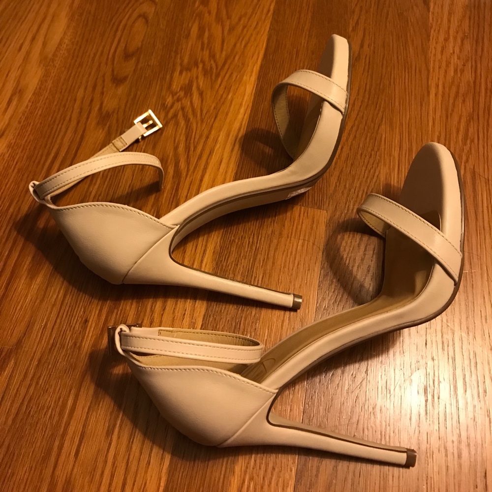 Missguided nude sandal heels