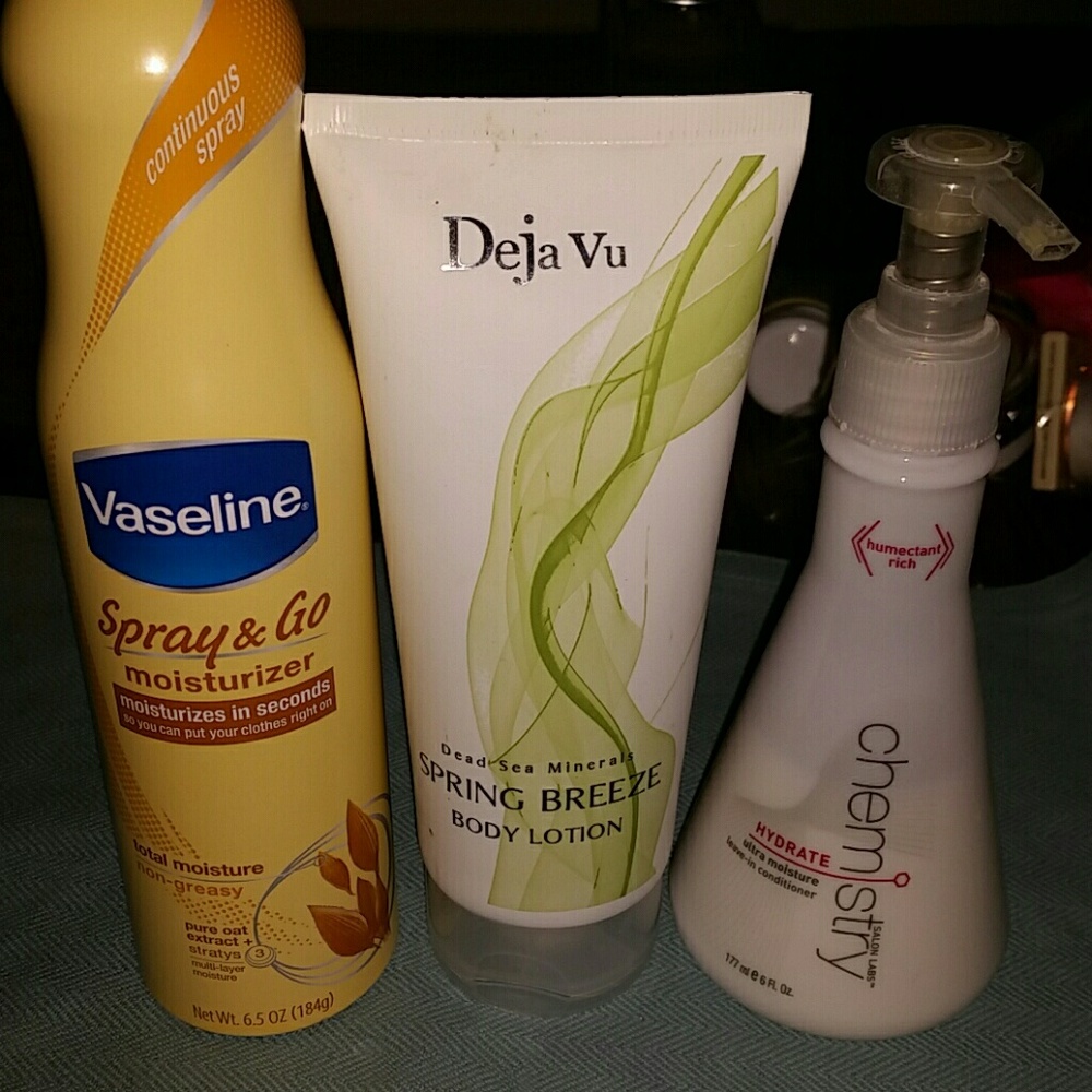 LOT HAIR AND BODY MOISTURIZERS