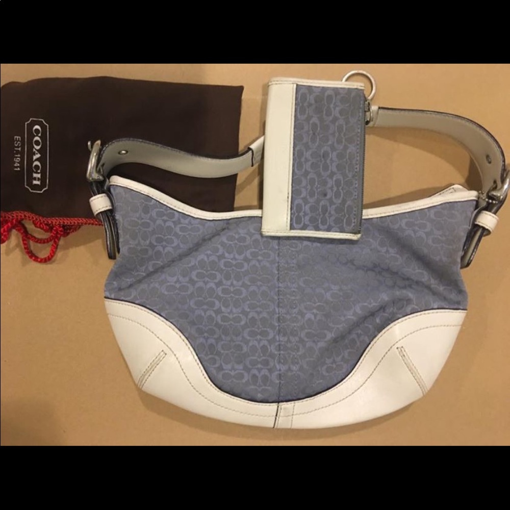 Coach handbag w/ matching wallet and storage bag