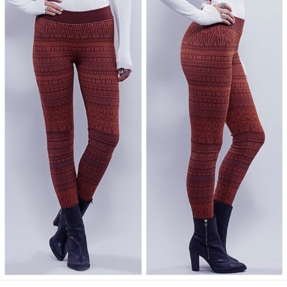 Free People Boho Sweater Leggings size Small