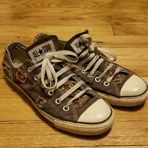 Brown Distressed Fall Converse