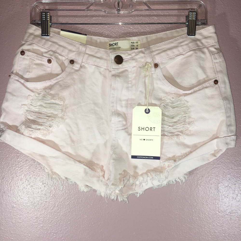 Light Pink Cotton On Shorts