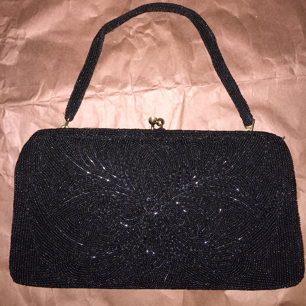 BEADS  LARGE CLITCH BAG