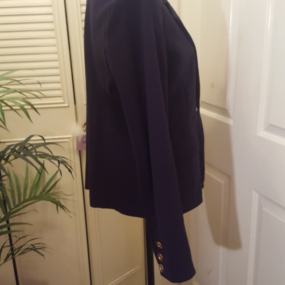 Clothes ( real) one button blue jacket. Size 14 - Picture 4 of 8