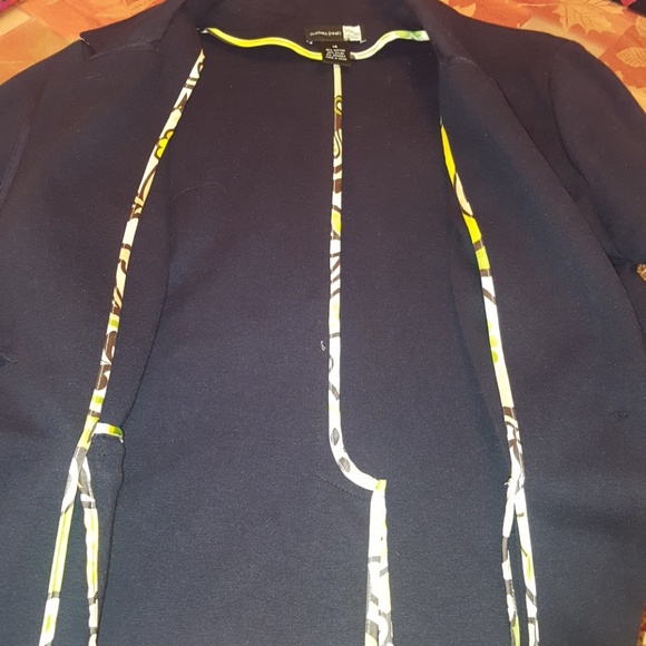 Clothes ( real) one button blue jacket. Size 14 - Picture 6 of 8