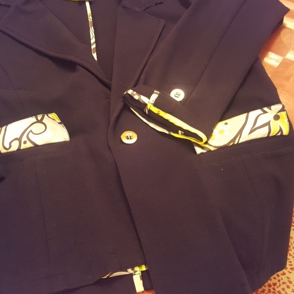 Clothes ( real) one button blue jacket. Size 14 - Picture 7 of 8