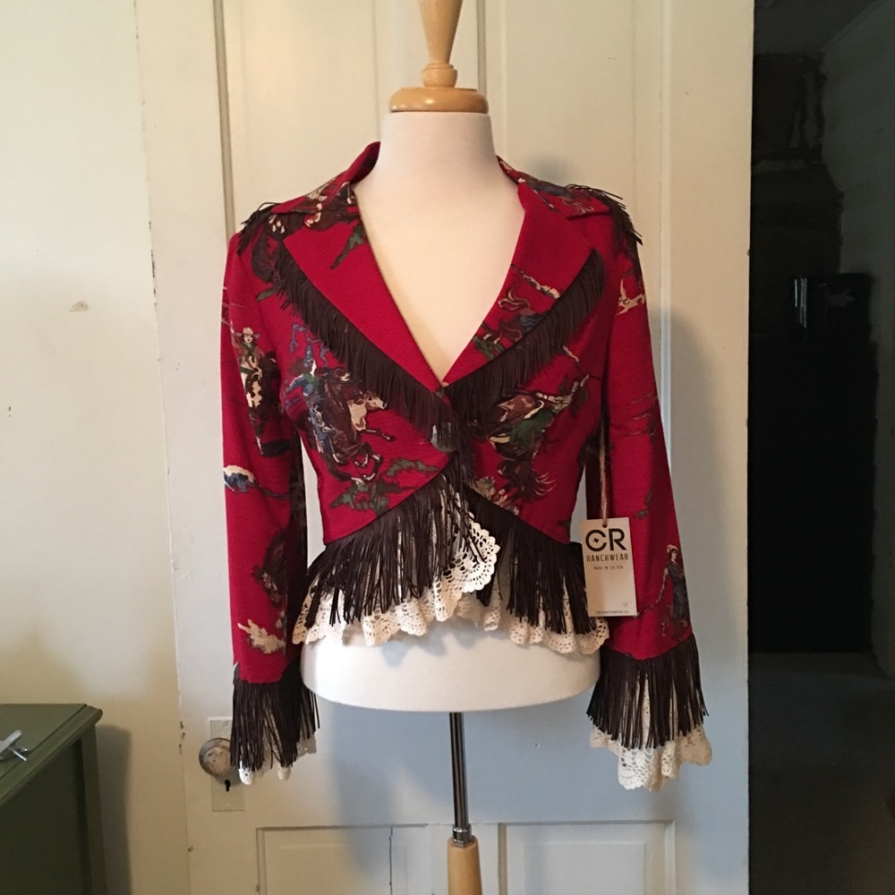 CR Ranchwear Blazer Cowgirl Chic w/ Fringe.