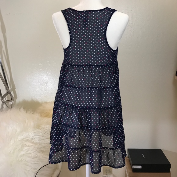 Mimi Chica see through polka dotted tiered tunic - Picture 2 of 3