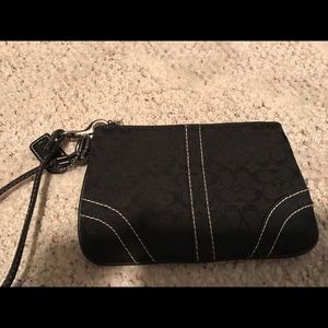 Coach Black wristlet