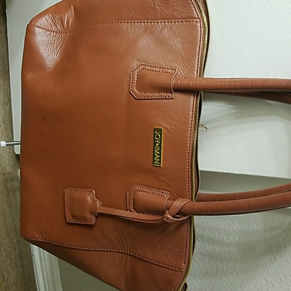 Joy & Iman Leather tote bag