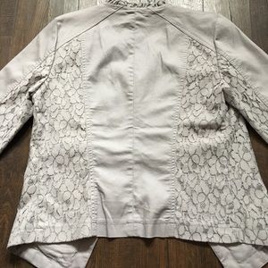 BNWT Maurice's M Gray Jacket with Lace overlays