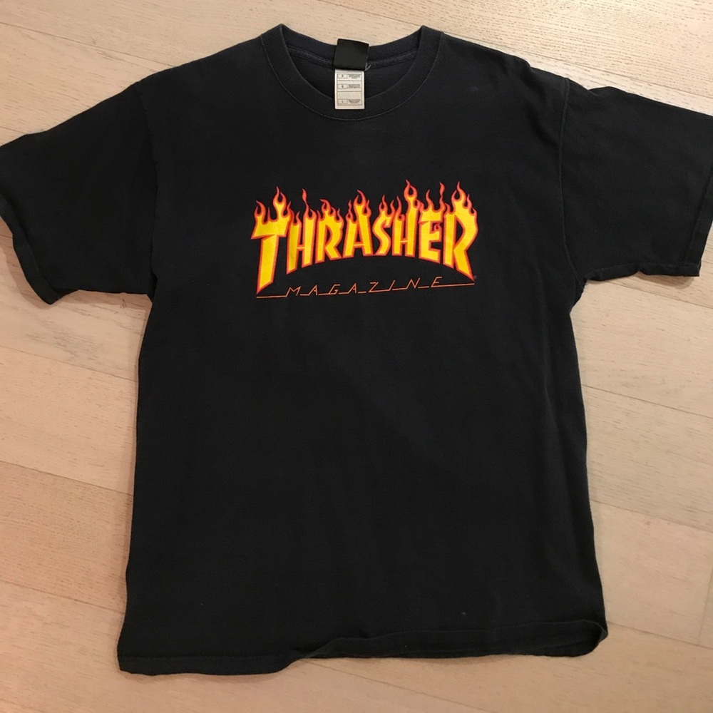 Vintage thrasher tee, black