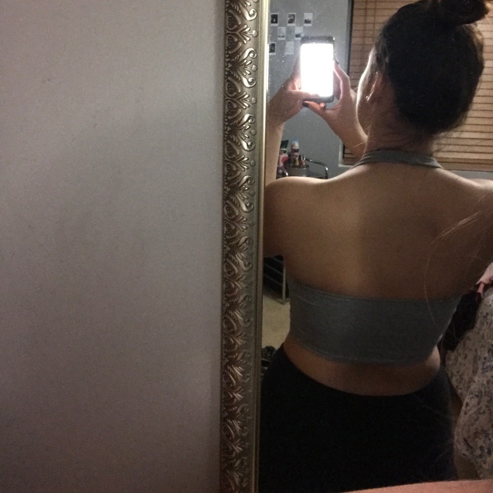 Grey crop top