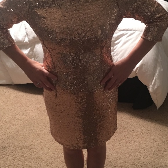 Rose gold sequin dress - Picture 6 of 7