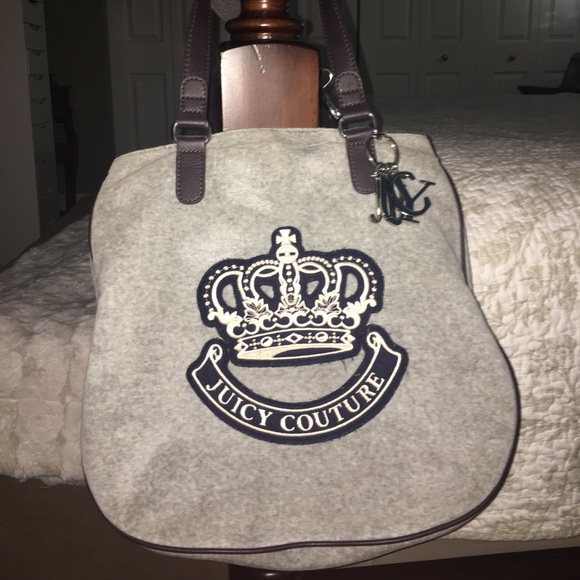 Juicy Couture Large Gray Purse - Picture 2 of 3