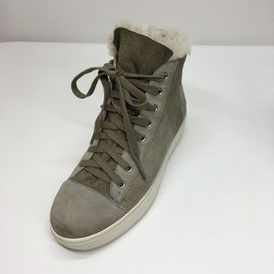 J Slides NYC High Top Gray Sneakers Size 7